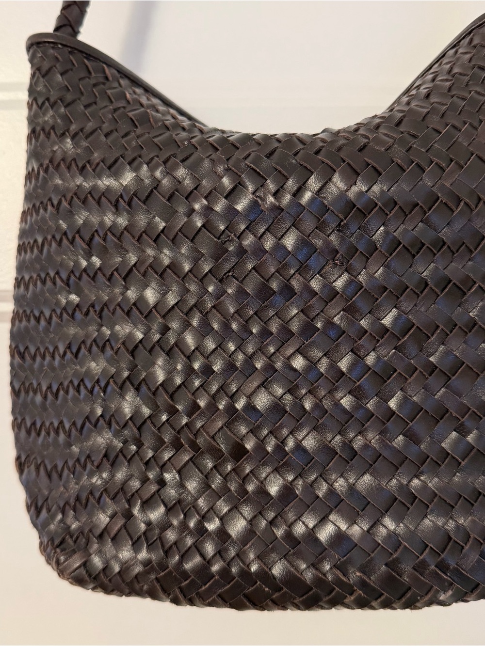 Madewell The Signature Woven Shoulder Bag - Color Name: Coffee Bean - Picture 3 of 5